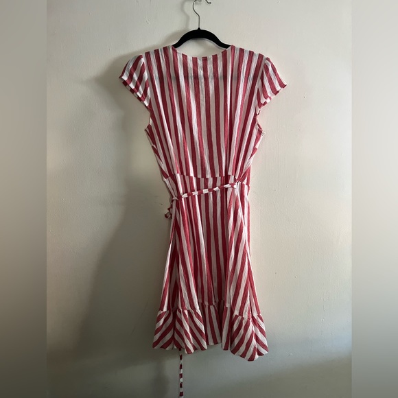 J Crew Striped Tie-Wrap Dress - Picture 16 of 16